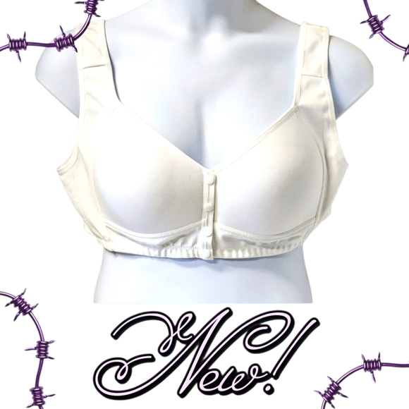 DAISY BRA'S All day Comfort Plus Size 3 front  snap closure cotton bras - Picture 2 of 14